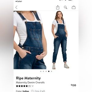 Maternity Ripe Overalls- Small